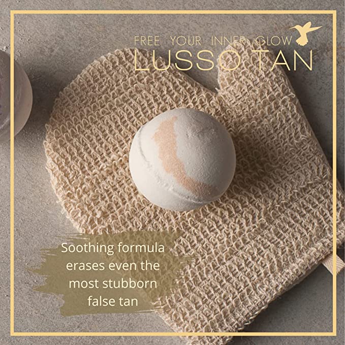 Lusso Tan Removing Bath Bomb - Original Lemon