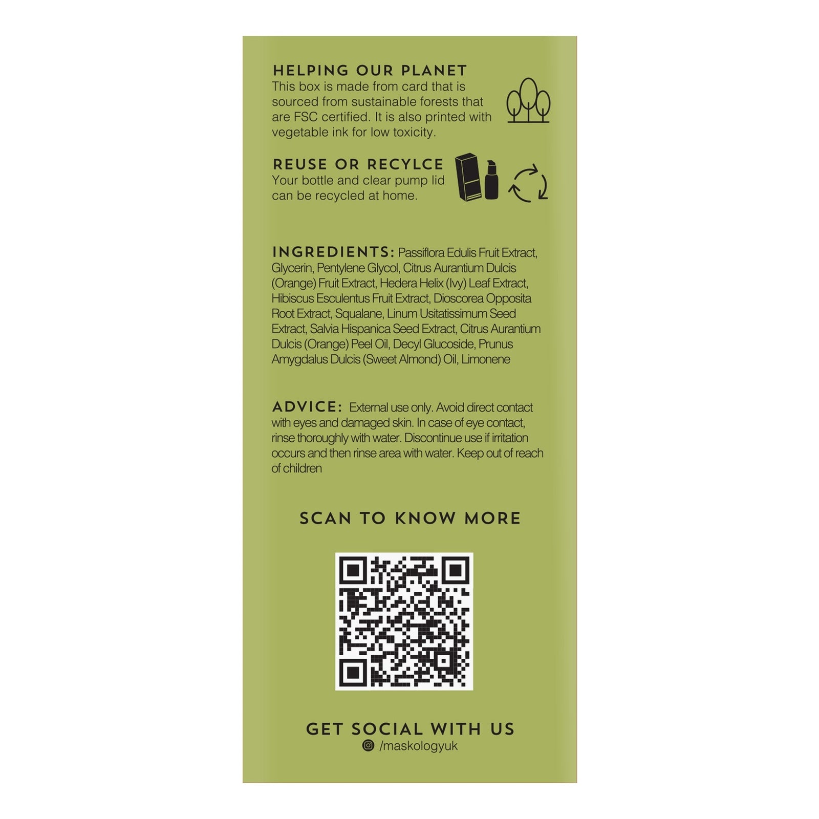 Maskology SQUALANE Daily Serum