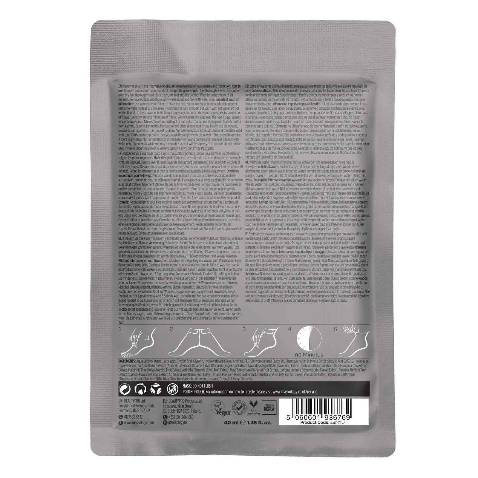 Maskology FOOT PEEL Treatment