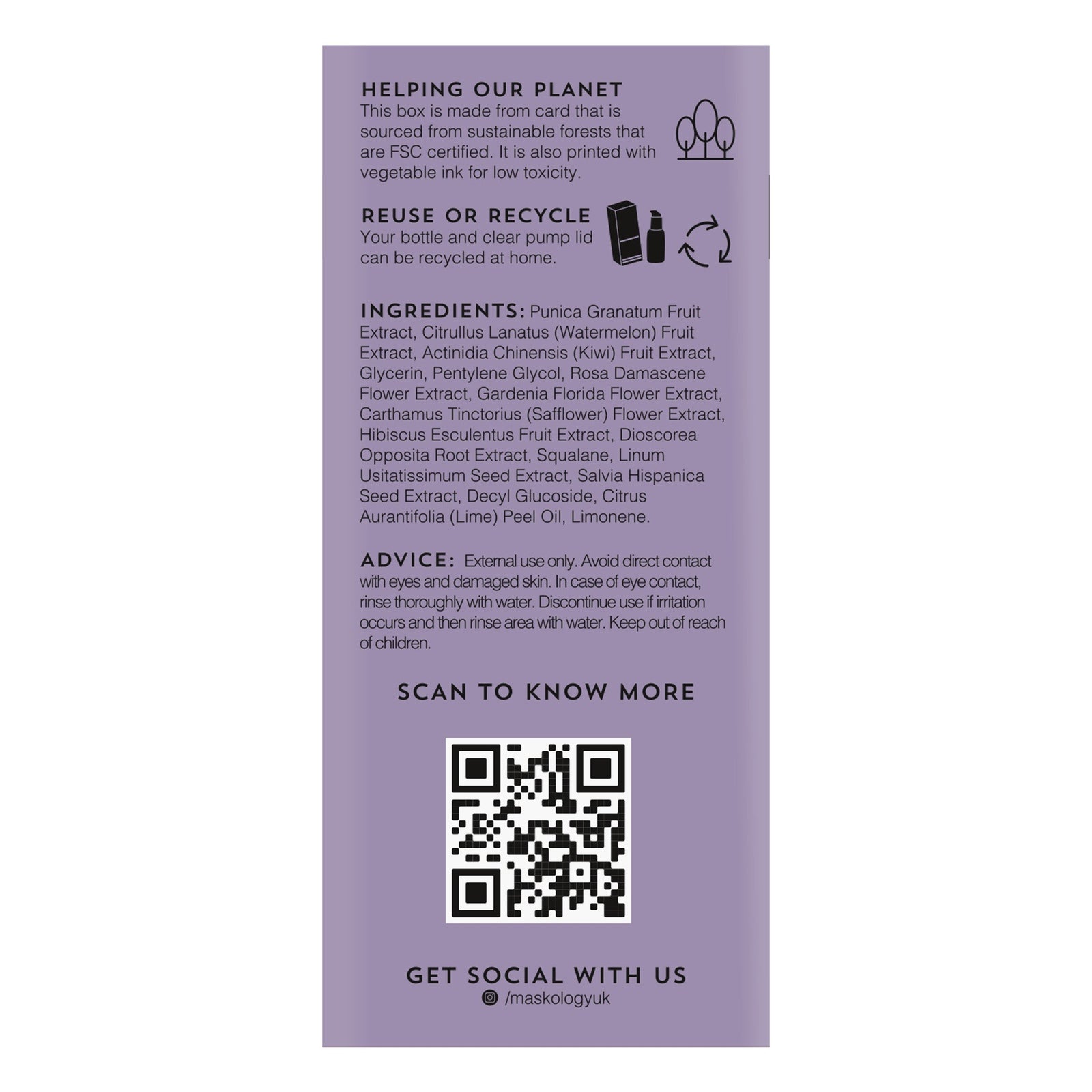 Maskology HAND SERUM Daily Use