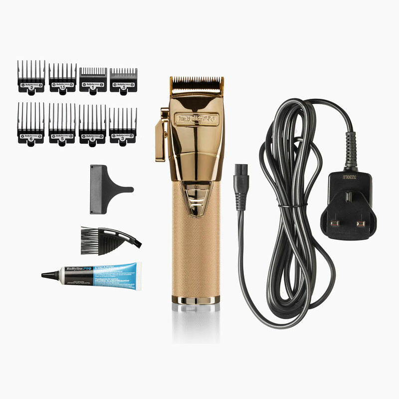 Babyliss Pro Cordless Metal Clipper - Gold