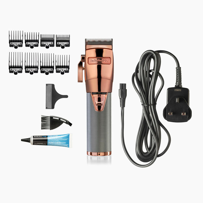 Babyliss Pro Cordless Metal Clipper - Rose Gold