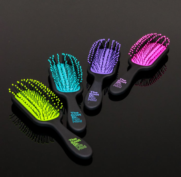 The Knot Dr. Blue Pro Mini Hairbrush