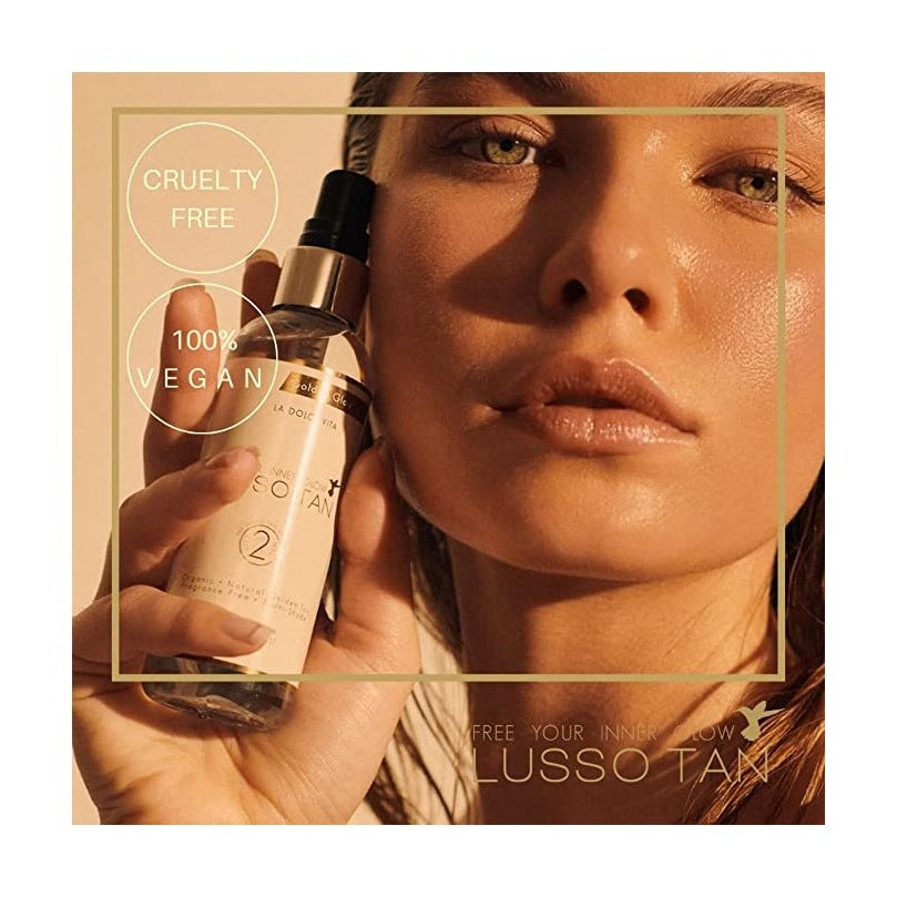 Lusso Tan Golden Glow Hand & Face Mist 100ml