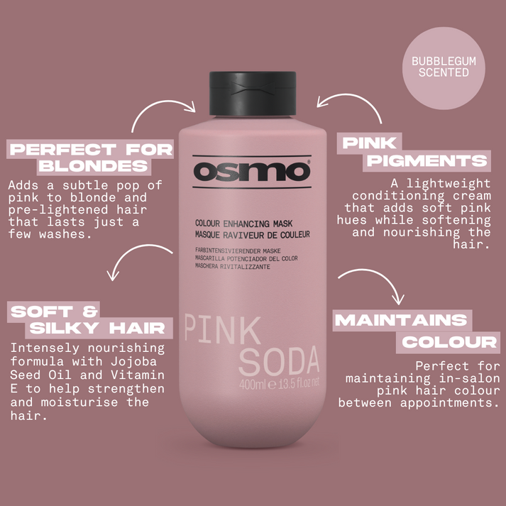Osmo Pink Soda Colour Enhancing Mask 400ml